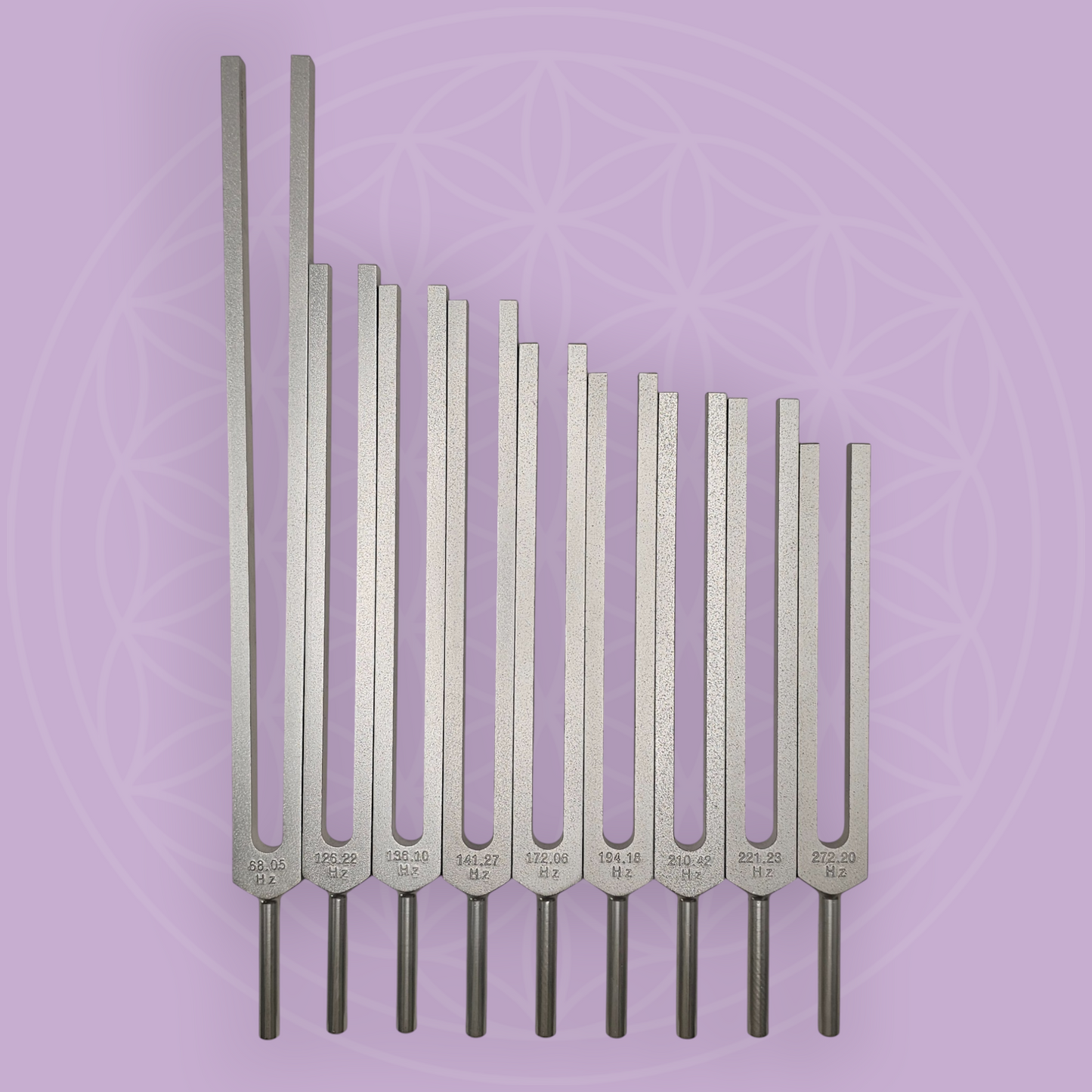Chakra,  Low OM & Soul 9 Tuning Forks Set