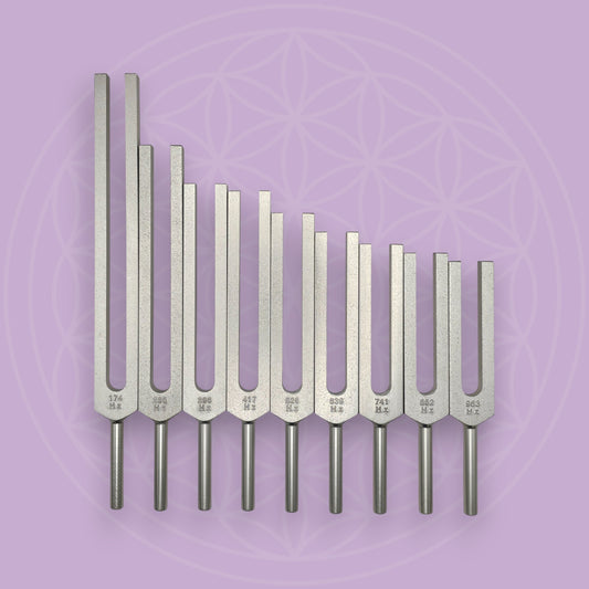 Sacred Solfeggio 9 Tuning Forks Set
